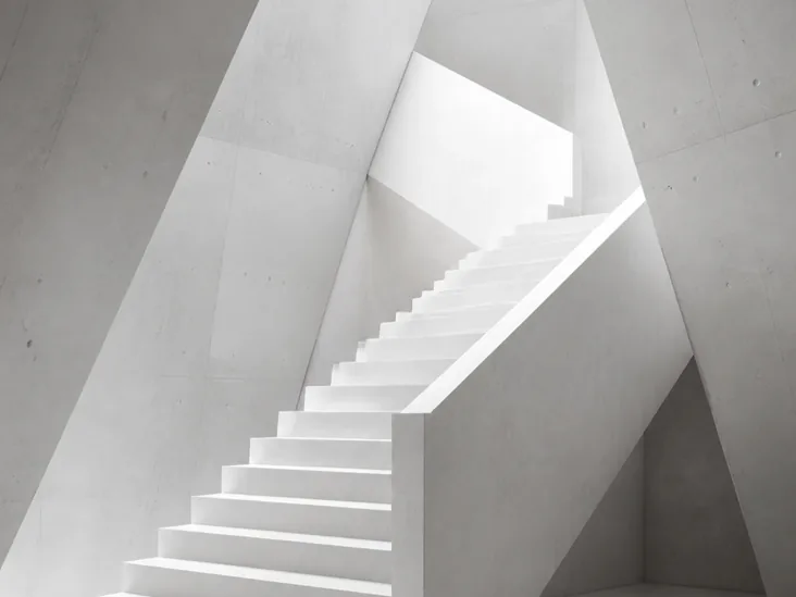A dark tabletop network of connected forms