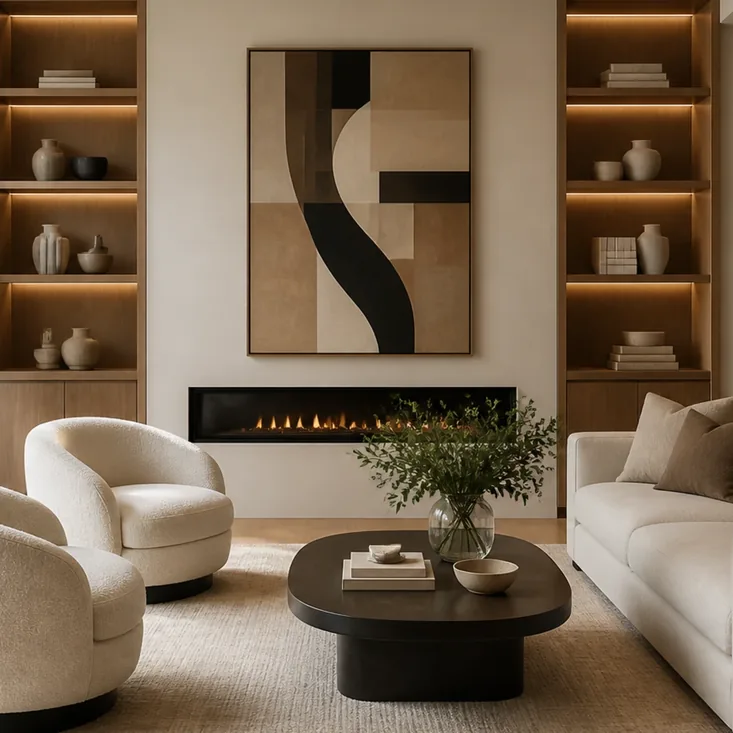 The coastal cottage sitting room